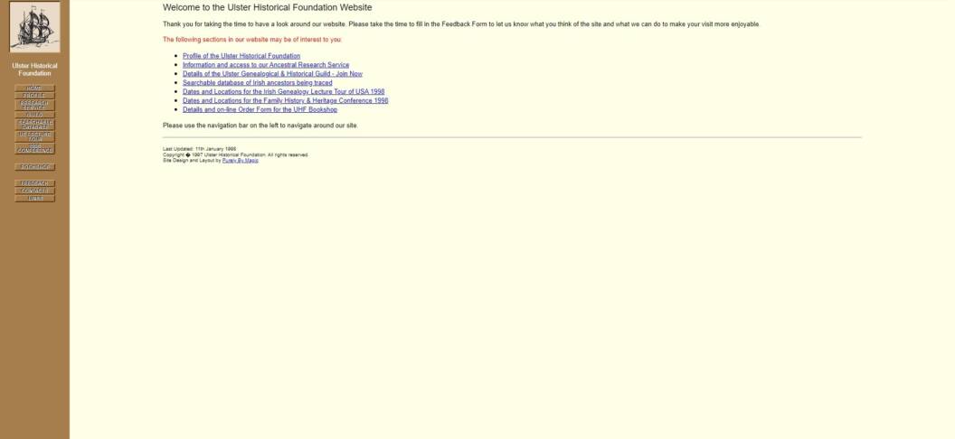 Website circa 1998