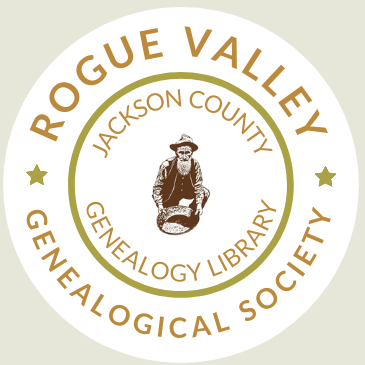 Rogue Valley Genealogical Society, Medford OR logo