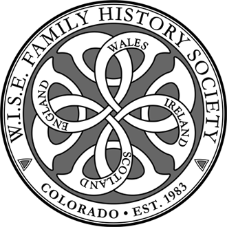Wales Ireland Scotland England (W.I.S.E.) Family History Society, Denver CO logo