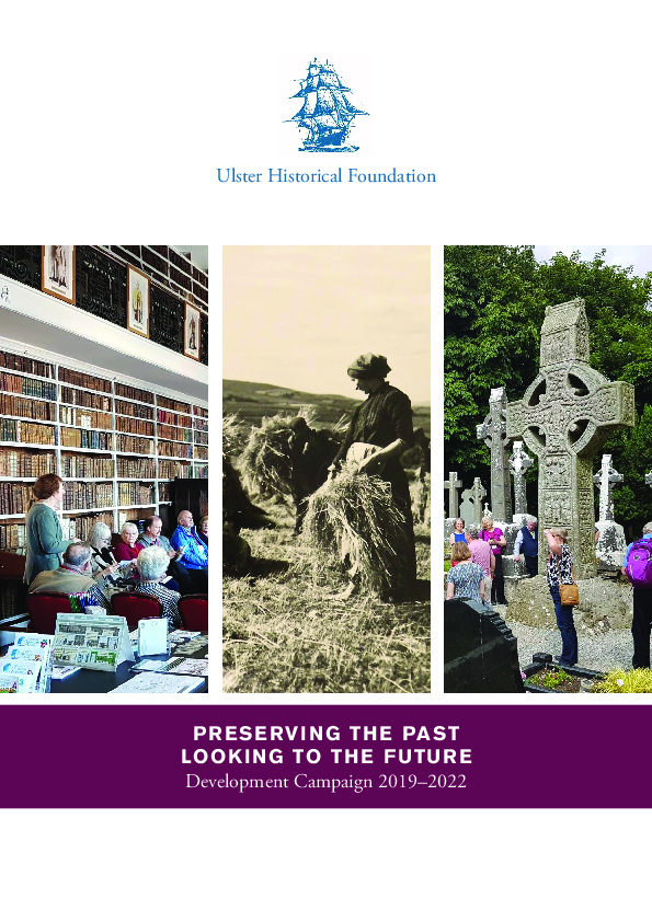 Preserving the Past Fundraising Brochure