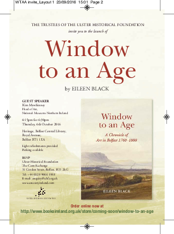 Window to an Age Book Launch Flyer