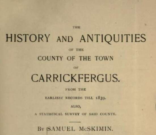History and antiquities carrickfergus