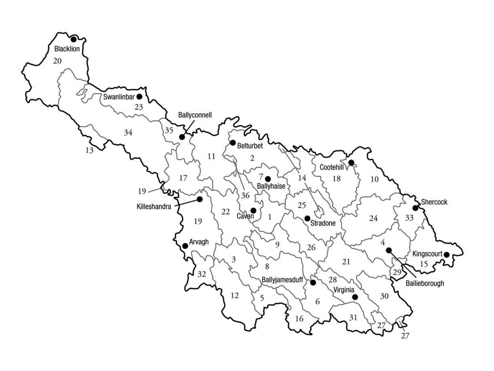 Civil Parish Map - County Cavan