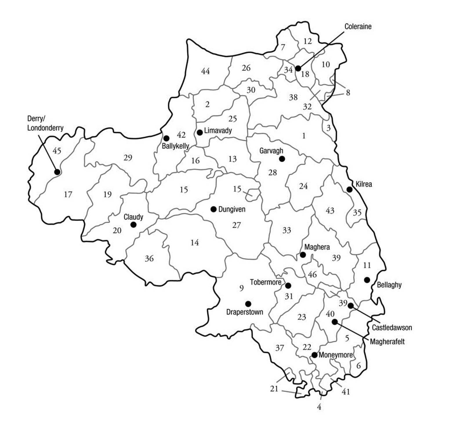 Civil Parish Map - County Londonderry