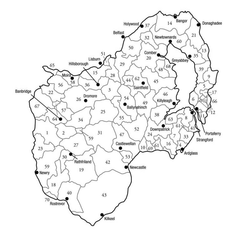 Civil Parish Map Co Down 1