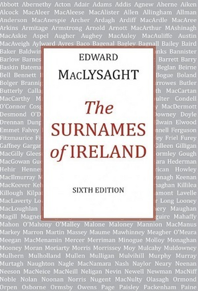 Surnames of ireland Cover